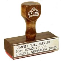 Rubber Stamp 1" X 1 1/4"